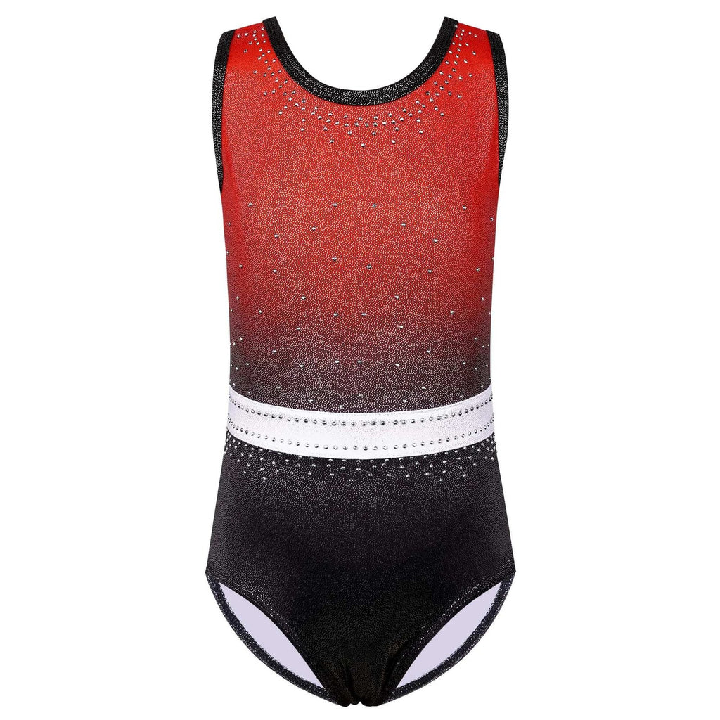 Girls Gymnastics Sleeveless Ballet Dancewear Ballerina Outfit Performance Costume