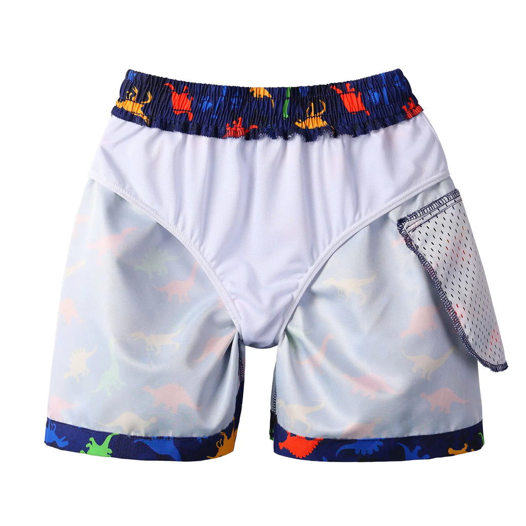 BAOHULU Kids Swimsuit Teens Swim Shorts Cartoon Print Swimming Trunks Boys Summer Swimwear Beach Shorts Surfing Suit 3