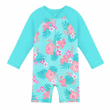 Load image into Gallery viewer, BAOHULU UPF50+ Long Sleeve Flower Baby Girl Swimwear One Piece Children Swimwear Toddler Infant Bathing Suit for Girls Boy Kids 8