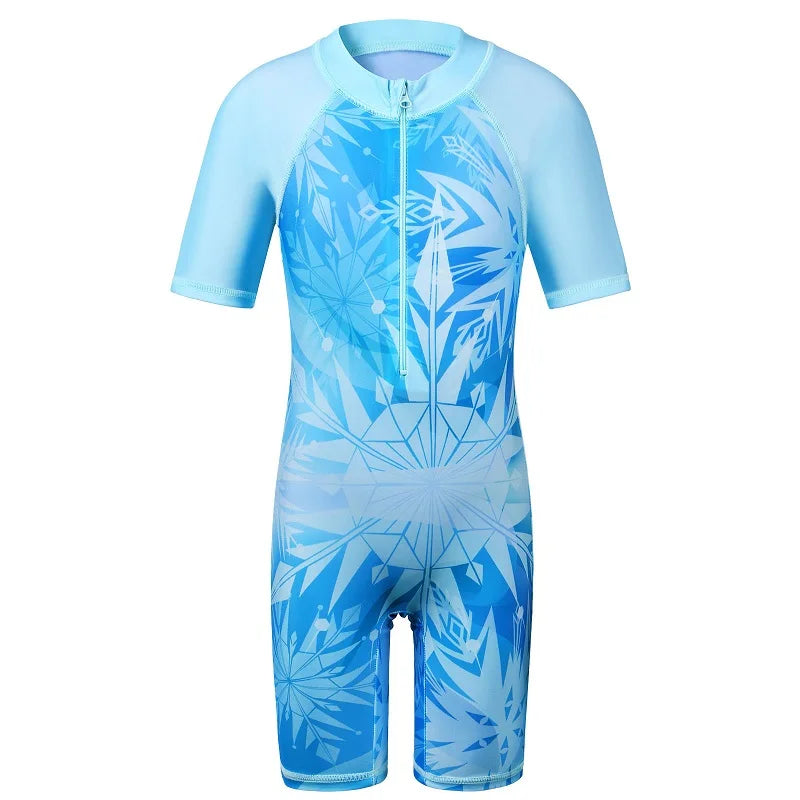 BAOHULU Kids Print One Piece Swimsuit Girls Boys Children's Swimwear UPF50+ Bathing Swimming Suits for 3-10Y Beachwear 9