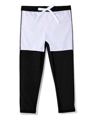 BAOHULU Kids Swimsuit Teens Swim Pants Solid Color Long Swimming Trunks Boys Summer Swimwear Beach Shorts Surfing Suit 2