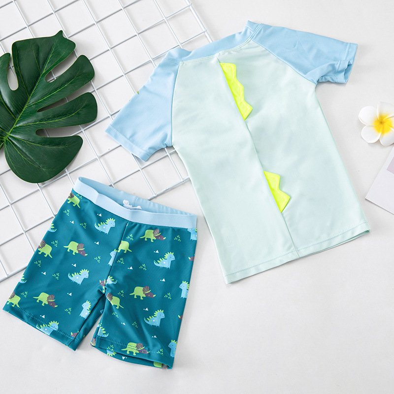 Sun protection sunshade boy Korean hot spring suit children's swimsuit split swimming trunks quick-drying baby small, medium and large