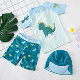 Sun protection sunshade boy Korean hot spring suit children's swimsuit split swimming trunks quick-drying baby small, medium and large