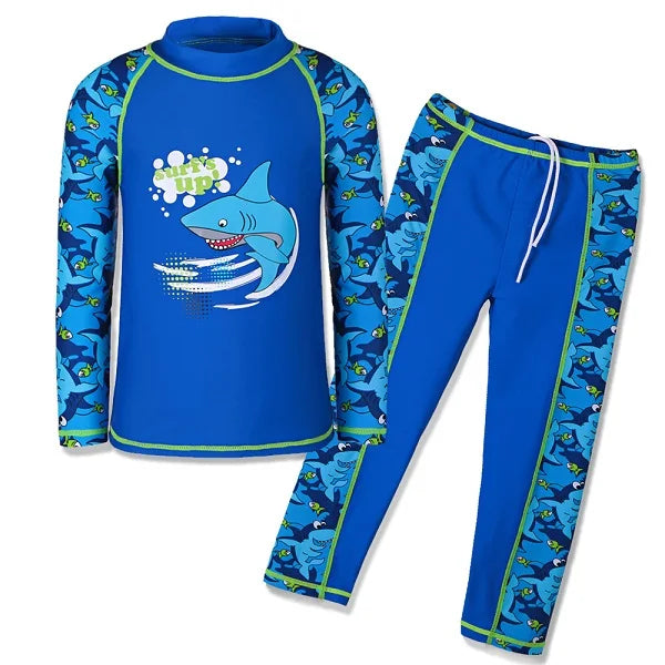 BAOHULU Long Sleeves (UPF50+) Girls Swimwear Children Swimming suits 2pcs set Floral Swimsuit Kids Teens Bathing Suit Beachwear 13