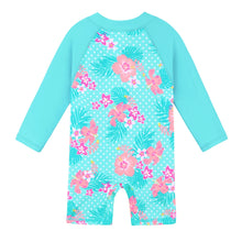 Load image into Gallery viewer, BAOHULU UPF50+ Long Sleeve Flower Baby Girl Swimwear One Piece Children Swimwear Toddler Infant Bathing Suit for Girls Boy Kids 2