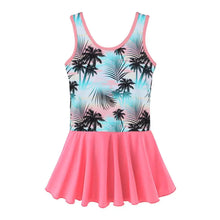 Load image into Gallery viewer, BAOHULU UPF50+ Children&#39;s Swimwear Print Kids Girls Swim Dress One Piece Cocotree Swimsuit for Girl  Child Beach Bathing Suit 9