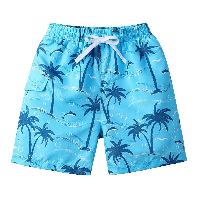 BAOHULU Kids Swim Shorts Cute Swimsuit Swimming Trunks Quick Dry Summer Swimwear Boys Beach Shorts Surf Board Male Clothing Pant 11