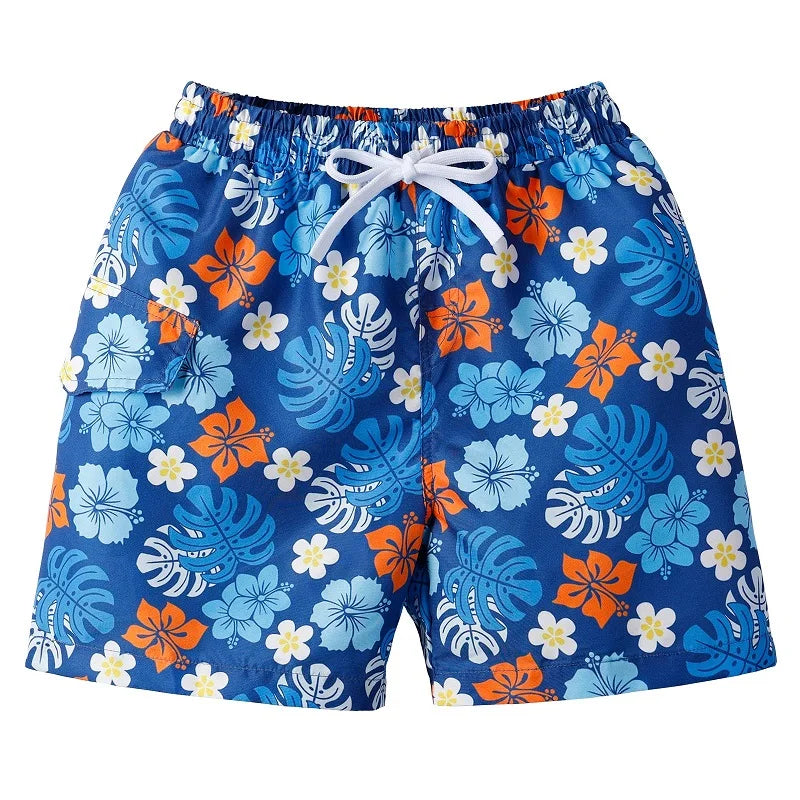 BAOHULU Kids Swim Shorts Cute Swimsuit Swimming Trunks Quick Dry Summer Swimwear Boys Beach Shorts Surf Board Male Clothing Pant 13