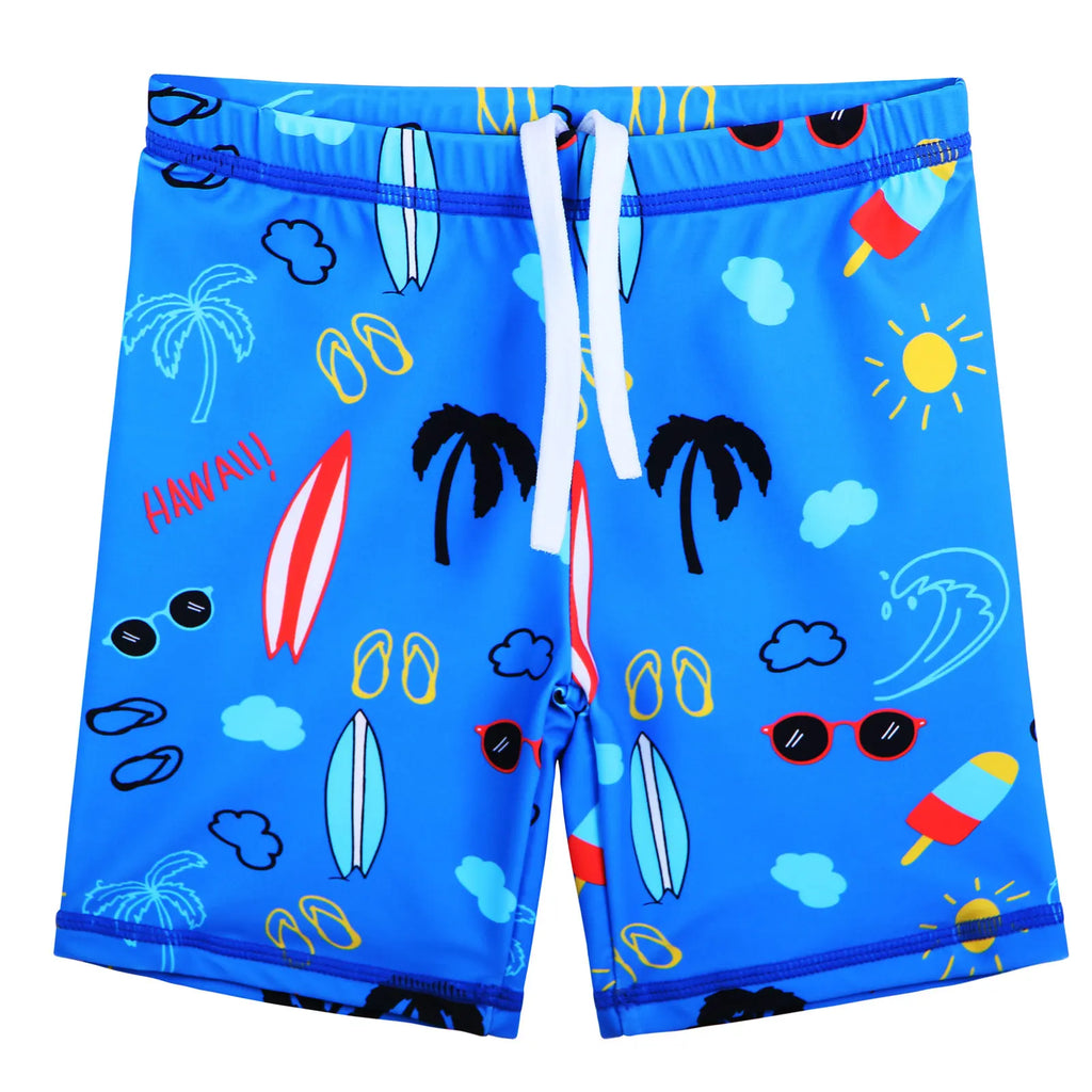 BAOHULU Cartoon Print Kids Swimsuit Two Pieces Long Sleeve Bathing Suit Children Summer Water Sport Surfing Suit Boys Beachwear 4