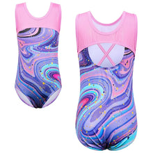 Load image into Gallery viewer, BAOHULU Girls Gradient Gymnastics Ballet Leotard Sleeveless Performance Clothes Practice Outfit Sparkle Diamond Ballet Costumes 12