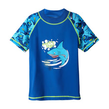 Load image into Gallery viewer, BAOHULU Navy Boys Swimwear Children Swimsuit Cartoon Shark Pattern UPF50+ Bathing Suits for Kids Lycra Summer Swimming Wear 3