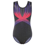 Sleeveless Gymnastics Leotard for Girls Sparkle Diamond Ballet Dancewear Professional Ballerina Practice Clothes