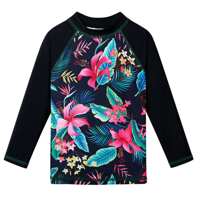 BAOHULU 3-12Y Kids Swimsuit Two Pieces Sets Swimwear Long Sleeve Rashguard UPF 50+ UV Sun Protective Swimming Suit 2