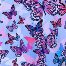 Load image into Gallery viewer, BAOHULU Purple Butterfly Cartoon Kids Swimwear UV50+ Long Sleeve Swimwear Girl Child Swimsuit Girls Swimwear Bathing Suits 4